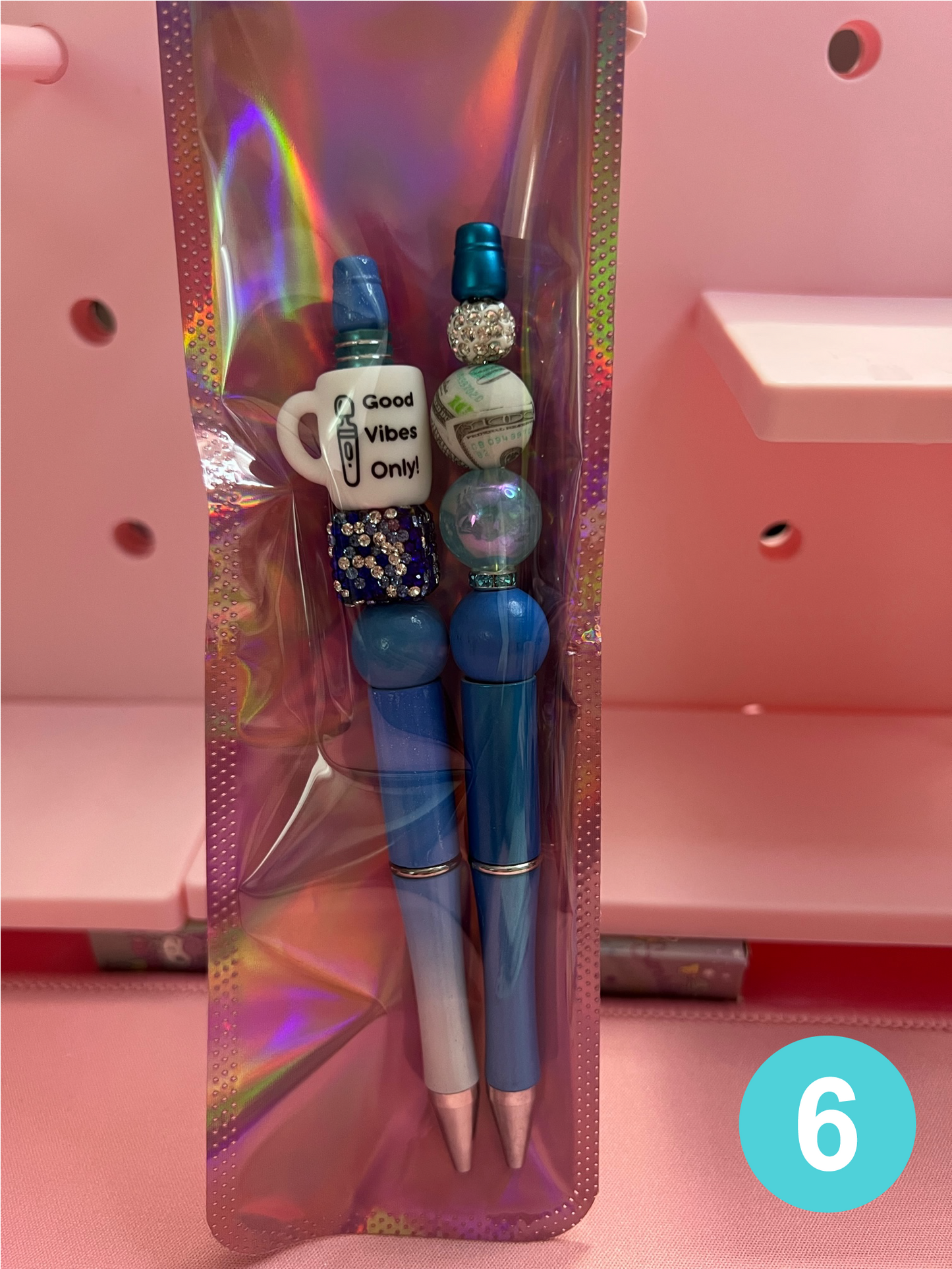 Twin Double Pack of Beaded Pens